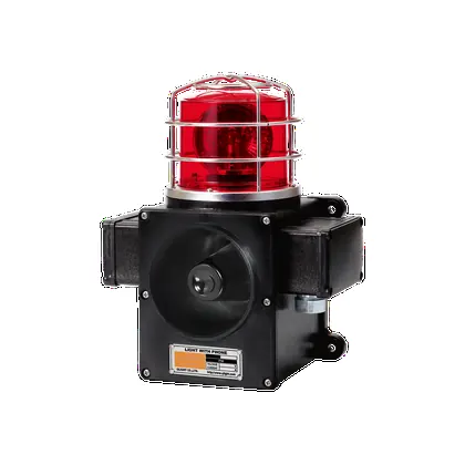 Qlight SCDW Signal Beacon and Electronic Sounder Combinations for Vessels and Heavy Industry Applications Bulb RevolvingSignal Beacon and Electronic Sounder Combination Max.113dB