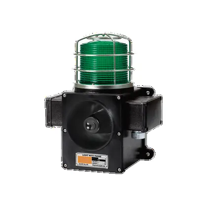 Qlight SCDWL Signal Beacon and Electronic Sounder Combinations for Vessels and Heavy Industry Applications LED Steady/FlashingSignal Beacon & Electronic Sounder Combination Max.113dB