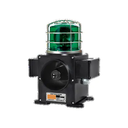 Qlight SCDF Signal Beacon and Electronic Sounder Combinations for Vessels and Heavy Industry Applications Bulb RevolvingSignal Beacon and Electronic Sounder Combination Max.113dB