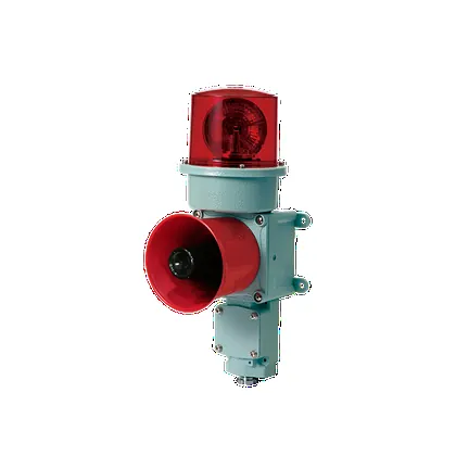 Qlight SEDLR Signal Beacon and Electronic Sounder Combinations for Vessels and Heavy Industry Applications LED Revolving Signal Beacon & Electronic Sounder Combination Max.114dB