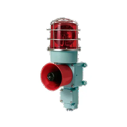 Qlight SDLR Signal Beacon and Electronic Sounder Combinations for Vessels and Heavy Industry Applications LED Revolving Signal Beacon and Electronic Sounder Combination Max.114dB