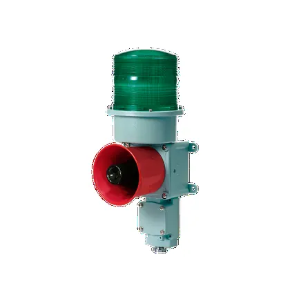 Qlight SDL Signal Beacon and Electronic Sounder Combinations for Vessels and Heavy Industry Applications LED Steady/Flashing Signal Beacon and Electronic Sounder Combination Max.118dB