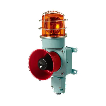 Qlight SMD Signal Beacon and Electronic Sounder Combinations for Vessels and Heavy Industry Applications Bulb Revolving Signal Beacon and Electronic Sounder Combination Max.120dB