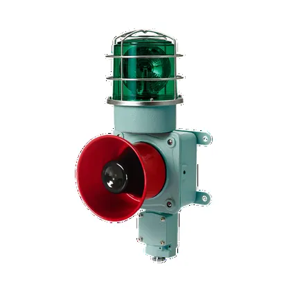 Qlight SMDLR Signal Beacon and Electronic Sounder Combinations for Vessels and Heavy Industry Applications LED Revolving Signal Beacon and Electronic Sounder Combination Max.120dB