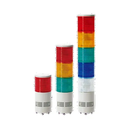 Qlight ST80ML-W Ø80mm Direct Mount Type LED Tower Light with Signal Sound Max.85dB
