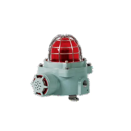 Qlight QNEB Ø82mm Flame Proof and Intrinsic Safety LED Beacon with Siren Buzzer Max.100dB