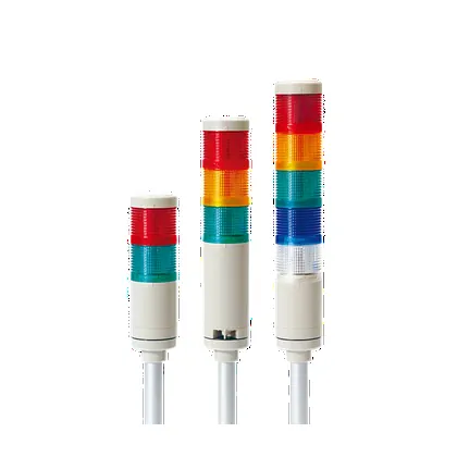 Qlight QTG50L/QTGA50L Ø50mm Pole Mount Type LED Steady/Flashing Tower Lights Max.85dB