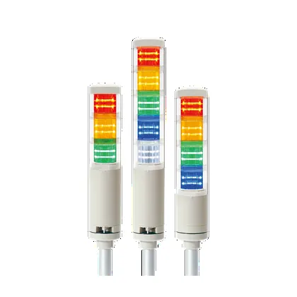 Qlight QTC50L/QTCA50L Ø50mm Pole Mount Type LED Steady/Flashing Tower Lights Max.85dB