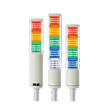 Qlight QTC60L/QTCA60L Ø60mm Pole Mount Type LED Steady/Flashing Tower Lights Max.85dB