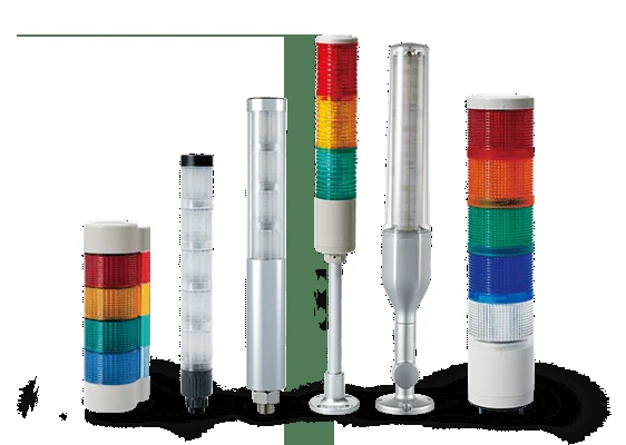 Các dòng tower light Qlight dạng slim, modular và pole mount cho nhà máy